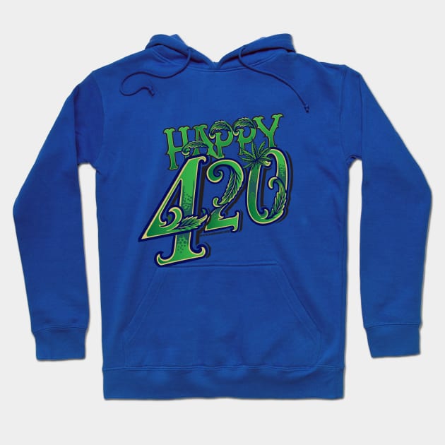 Happy 420 Hoodie by kushcoast